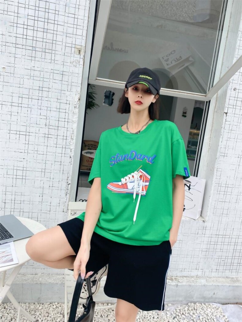 时尚潮流欧货大版T恤，女装T恤，泽妤