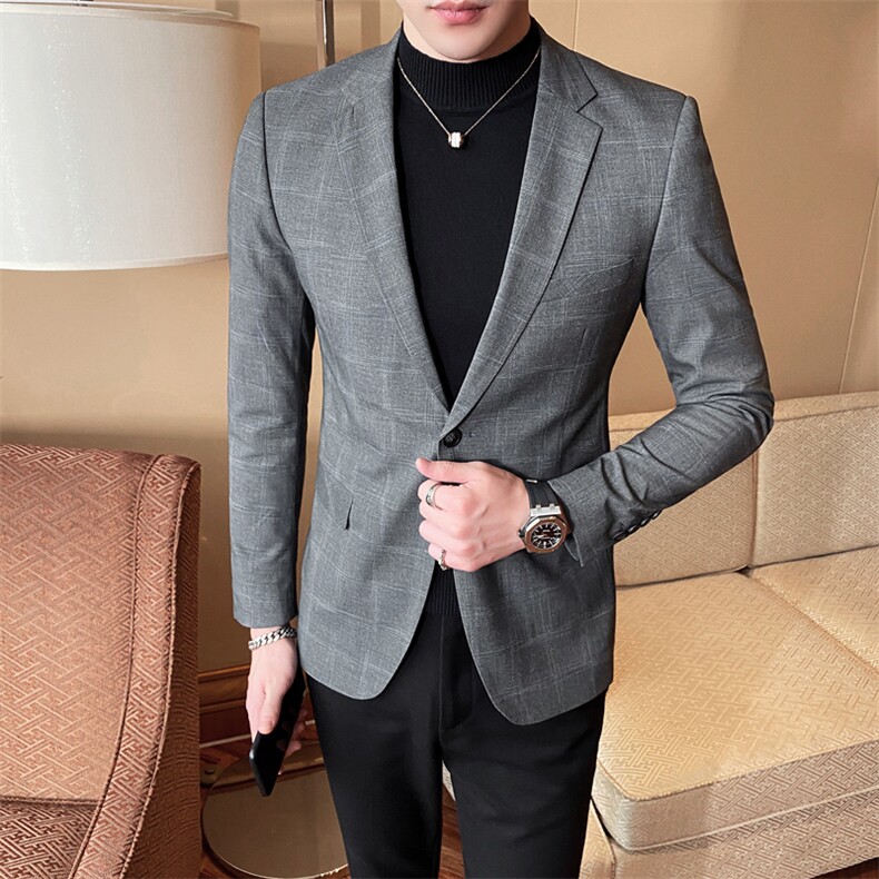 2023春装上新男士休闲西装西服外套809-,男装西服,电商D225