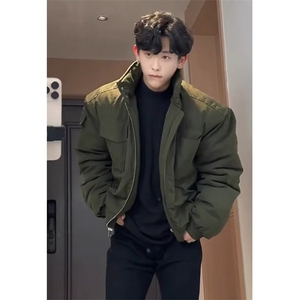 飞行员夹克棉服男冬季教练高级感痞帅立领短款工装外套 MJ111图片