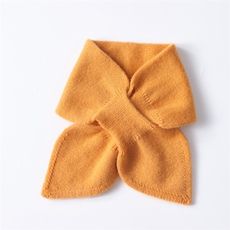 时尚可爱儿童蝴蝶结围巾四季通用保暖护颈甜美粉色设计，童装儿童配饰，联起羊绒