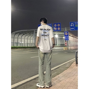 B221 美式ins高街暗黑小众拉链破洞牛仔裤 LK23076-P65 控88图片