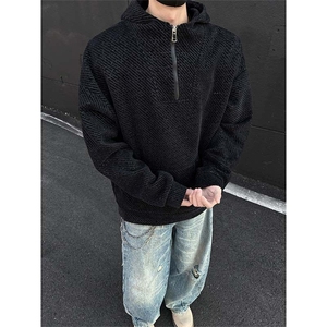 银丝雪尼尔连帽卫衣男 cp116-特p：55图片