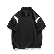 拼接polo衫套装大码情侣T3611上衣特P30控58/DK8602裤子特P25控48，男装Polo衫，电商A007