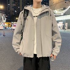外套男春秋新款男士冲锋衣宽松休闲美式工装夹克JK02638-P73，男装夹克，星座308B-2