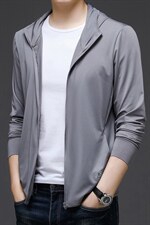 男士防晒衣新款外套夏季超薄透气中青年男休闲皮肤衣男装夹克，男装衬衫，电商B212（原钱塘6029）