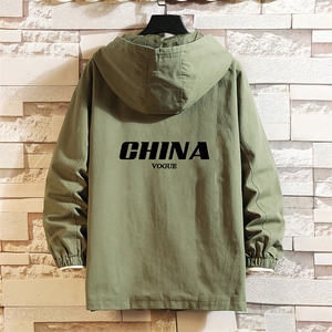 JK41001-P85 加棉款-P115 纯棉连帽夹克男士大码工装夹克男 砖墙图片
