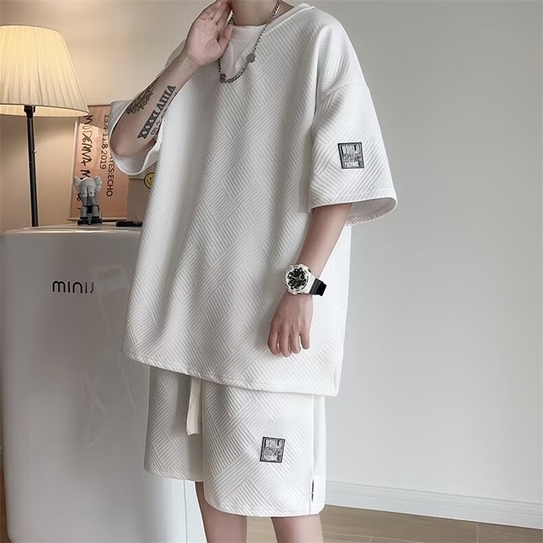 男潮流休闲套装宽松运动套装T08P40,男装休闲套装,星座1116-2
