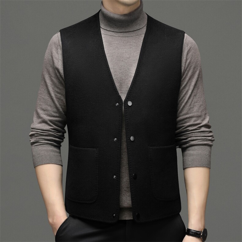 CLW2395钱塘2020-2中年男士商务休闲简约百搭冬季厚款马甲P137,男装背心/马甲,钱塘207-2