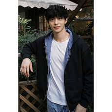 抖音得物高品质二开26春季美式潮牌两面穿连帽卫衣开衫男女外套，女装短外套，电商A486