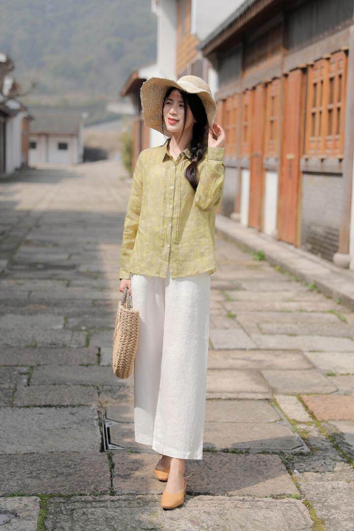 纯苎小衫裤子 时尚风巜川哲4028 风淑女风休闲风，其它，川哲