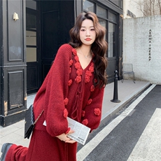 新款时尚重工绣花套装A2570-P175-K288，女装套装/套裙，2C261