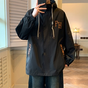 春秋季印花外套男女同款新款美式夹克XZ102B-1-JK6656P85图片