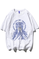 T恤潮流圆领男港风印花2023新款白底平铺时尚DS-B299-ZY1220P25，男装T恤，电商A061-1