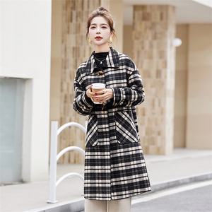 现货小香风双面羊毛外套冬季新款女装时尚气质通勒小个子活帽大衣图片