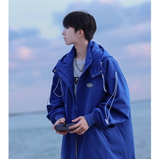 2025港风冲锋衣休闲工装大码M-5XL夹克男100%聚酯纤维JK7569P75控，男装夹克，星座227-7