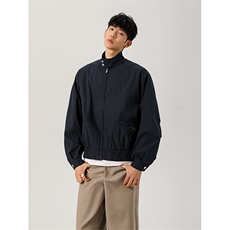 JK006-P65控118秋季老钱风复古宽松外套男cleanfit立领短款夹克，男装夹克，电商A058-1（原电商C417）