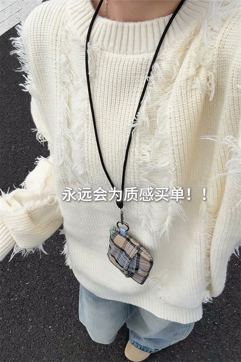 不规则设计韩式时尚潮流毛衣痞帅随性风格时髦上衣HY832TP55控89,男装针织衫/毛衣,电商A102B