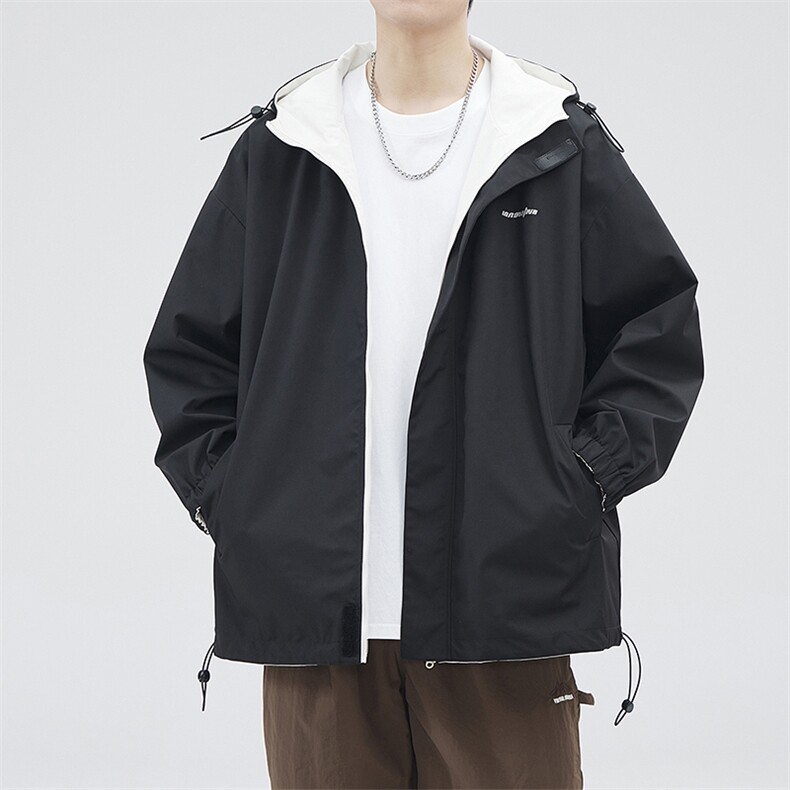 新款现货户外双面穿立领夹克男冲锋衣外套JK902-P80,男装夹克,星座1204-3