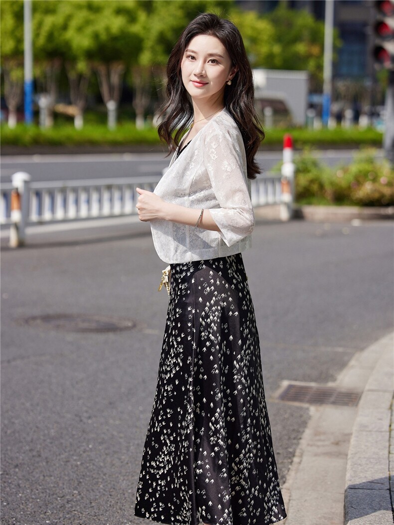 小香风外套配连衣裙女2026夏装新款高端百搭披肩上衣,女装蕾丝衫/雪纺衫,婵米儿