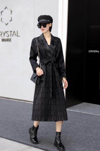 绵羊皮拼马毛气质外套，女装，澳洛菲