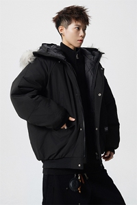 3000件现货可脱卸毛领S-5XL大码涤纶棉衣男MY77917P138控198图片
