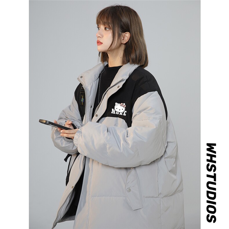 中性风23冬季时尚百搭卡通印花棉服外套TPMY64301特批P85控138,男装棉衣,电商A268