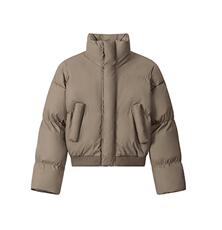 现货5W件冬季三防重磅硬挺boxy短款羽绒立领PU皮棉衣外套加厚棉服，男装棉衣，电商A486-1
