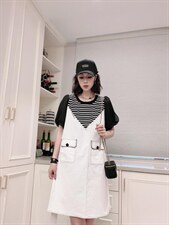 明线欧版连衣裙ＭL，女装连衣裙，可纳奇