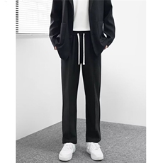 2025春季新款直筒裤男垂感拖地休闲裤高街裤子韩版宽松西裤XCS701，男装西裤，星座208-5