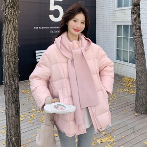 针织披肩羽绒服外套2C317A-8556-P295-K445图片
