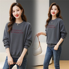 卫衣女春秋圆领套头，女装卫衣/绒衫，芙芮