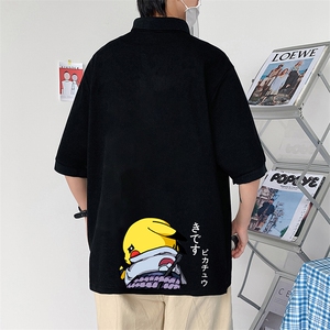PL57036-P35 翻领短袖polo衫男大码胖子半袖t恤男有领保罗衫图片