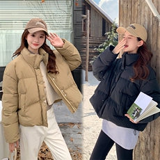 韩版休闲超好看减龄羽绒服女2025冬季新款百搭加厚面包服显瘦外套，女装羽绒服，姿衣轩
