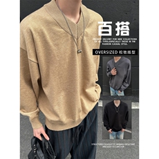 1506A/GM030/50毛衣外套慵懒风盐系叠穿羊毛衫潮1，男装针织衫/毛衣，星座1506A