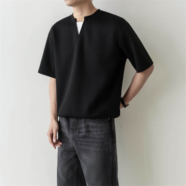 夏打底衫纯色百搭纯色圆领T恤短袖轻熟风A236-82558-特P38,男装T恤,电商A236