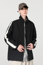 夹克秋季立领休闲美式潮流工装运动情侣宽松防风外套230-P40，男装夹克，星座1403A