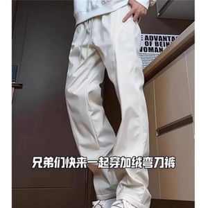 美式高街牛仔裤男修身显瘦堆积感直筒加绒裤子513A CK2727 P32图片