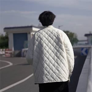 衬衫版型棉衣轻薄宽松格子设计感翻领棉服A170-M822-TP30图片