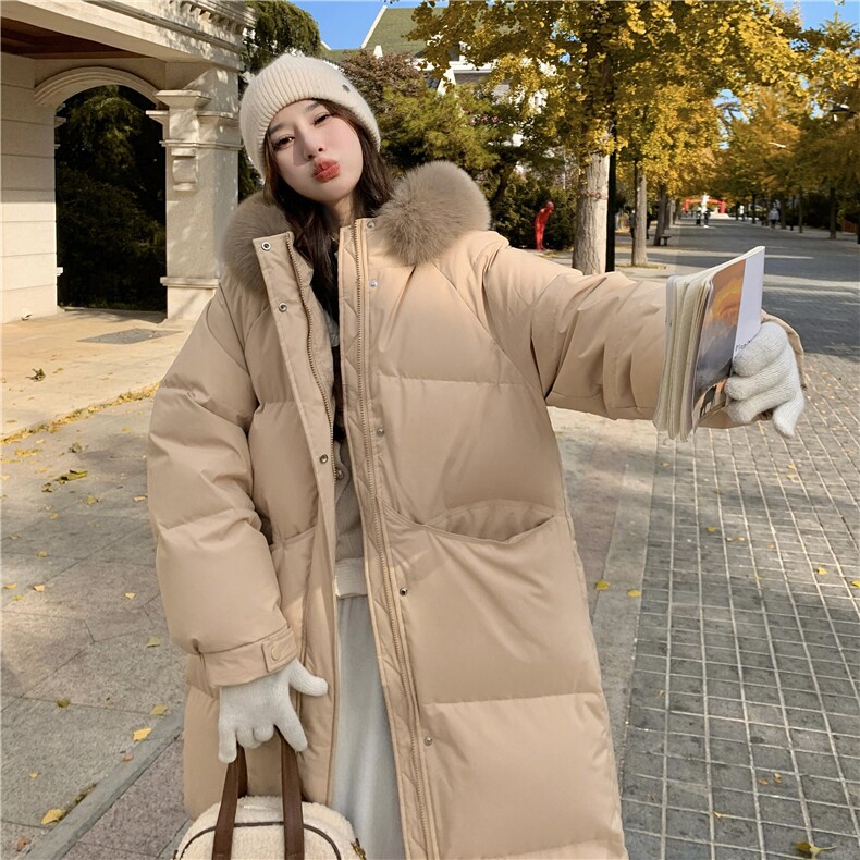 现货加长加厚大毛领棉服长款结2C122-789-P205-K308,女装棉衣/棉服,2C122