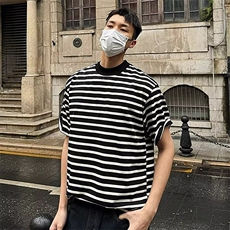 2025夏经典条纹短袖t恤T54，男装T恤，星座1108