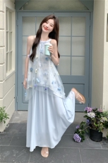 夏装大量现货！花朵度假风两件套2C133-8956P175K248，女装套装/套裙，2C133