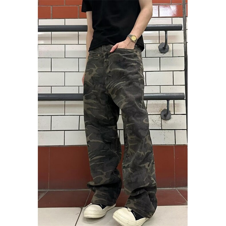 百搭ins简约气质潮流长裤美式复古百搭设计感ins牛仔裤KY766,男装牛仔裤,星座1116A（原606A-3）