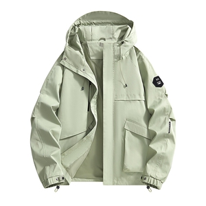 春秋户外冲锋衣男女同款防风防水连帽工装外套登山服夹克2481-P75图片