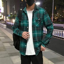 2021秋装宽松百搭衬衫网红风男女情侣衬衫港风长袖衬衣C715-P35，男装衬衫，电商A128
