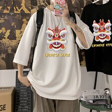 Q11185-P30春夏季七分袖t恤男大码五分袖男短袖中袖，男装T恤，电商A040