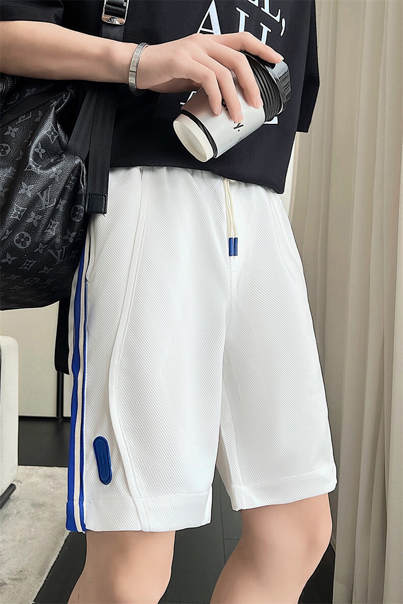 夏季新款五分短裤男士韩版休闲运动沙滩裤衩潮牌宽松针织卫裤中裤,男装牛仔裤,电商A327