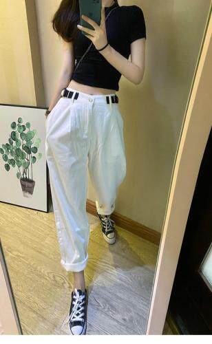 时尚小白裤，引爆潮流，三色可选，夏季！薄料带微弹。，女装，金川古韵