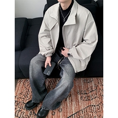 JK303/P65春装新款现货立领夹克男外套宽松大码潮上衣，男装夹克，电商基地A050