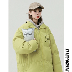 中性风冬季时尚百搭宽松字母印花棉服外套MY62058P85控118，男装棉衣，电商A268