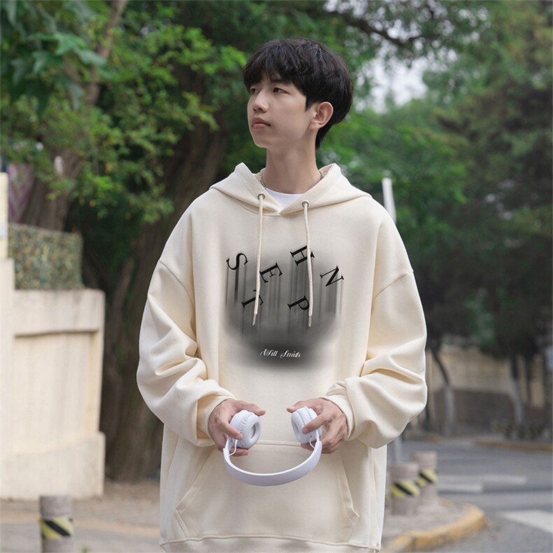 秋季新款潮牌字母印花男wlcm-8010纯棉连帽特批35控59,男装卫衣,星座605(原A050)